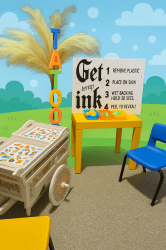 Temporary Tattoo Station