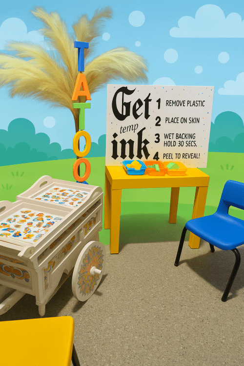 Temporary Tattoo Station